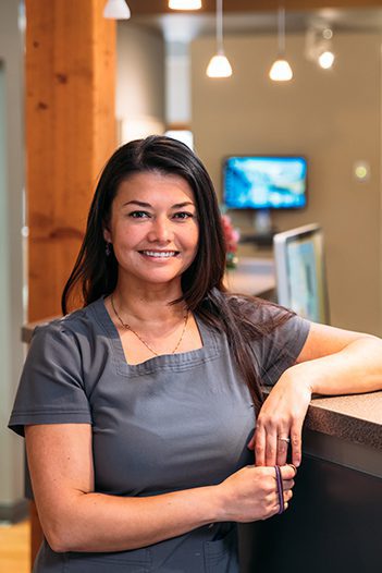 Enamel Dental Centre Penticton Dentist Team Photo Kat