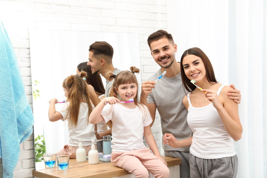 family at dentist in Penticton